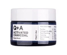 Q+A Activated Charcoal Detox Face Mask Valomoji veido kaukė su aktyvuota anglimi, 50g