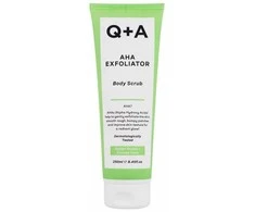 Q+A AHA Exfoliator Body Scrub Kūno šveitiklis su AHA rūgštimi, 250 ml
