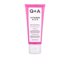 Q+A Vitamin A.C.E Warming Gel Mask Gelinė gaivinamoji veido kaukė, 75 ml