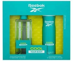Reebok Cool Your Body rinkinys moterims (EDT, 100 ml + purškiamas dezodorantas, 150 ml)