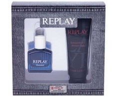 Replay Essential For Him EDT rinkinys vyrams (EDT 30 ml + Dušo želė 100 ml)