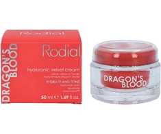 Rodial Dragon's Blood Velvet Kreminis drėkinantis veido kremas normaliai/sausai odai, 50 ml