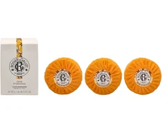 Roger &amp; Gallet Bois D'Oranžinis Wellbeing Soaps Set muilų rinkinys, 3 x 100 g