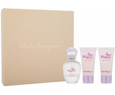 Salvatore Ferragamo Amo Ferragamo Flowerful rinkinys moterims (EDT, 50 ml + kūno losjonas, 50 ml + dušo želė, 50 ml)