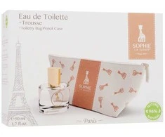 Sophie La Girafe Sophie La Girafe EDT rinkinys vaikams (EDT 50 ml + Kosmetinis krepšelis)