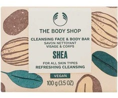 The Body Shop Shea valomasis veido ir kūno juostos muilas