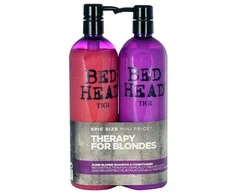 Tigi Bed Head Dumb Skirtas šviesiems plaukams rinkinys šviesiems plaukams (šampūnas, 750 ml + kondicionierius, 750 ml)