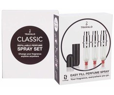Travalo Classic HD SET Juodas pildomų kvepalų buteliukų (atomaizerių) rinkinys, 3 x 5 ml