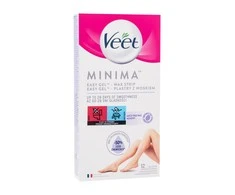 Veet Minima Easy-Gel™ vaško juostelės kojų ir kūno depiliacijai moterims, 12 vnt.