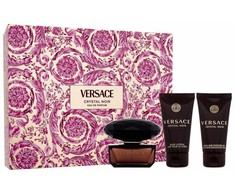 Kvepalų rinkinys moterims Versace Crystal Noir (EDP, 50 ml + kūno losjonas, 50 ml + dušo želė, 50 ml)