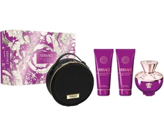 Kvepalų rinkinys moterims Versace Pour Femme Dylan Purple (EDP, 100 ml + dušo želė, 100 ml + kūno losjonas, 100 ml + kosmetinė)