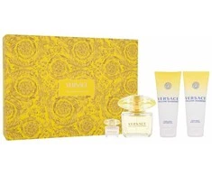 Versace Geltona Diamond rinkinys moterims (EDT, 90 ml + kūno losjonas, 100 ml + dušo želė, 100 ml + EDT, 5 ml)