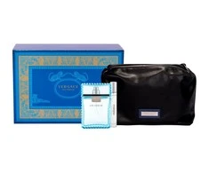 Versace Man Eau Fraiche EDT rinkinys vyrams (EDT 100 ml + EDT 10 ml + Kosmetinis krepšelis)