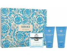 Versace Man Eau Fraiche Giftset rinkinys vyrams (EDT, 50 ml + dušo želė, 50 ml + balzamas po skutimosi, 50 ml)