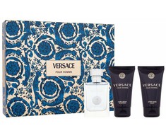 Versace Pour Homme rinkinys vyrams (EDT, 50 ml + dušo želė, 50 ml + balzamas po skutimosi, 50 ml)