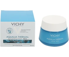 Vichy Aqualia Thermal Rich 48H Hydration drėkinamasis veido kremas sausai odai, 50 ml