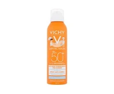 Vichy Capital Soleil Anti-Sand Mist SPF 50+ purškiama apsauginė dulksna nuo saulės vaikams, 200 ml