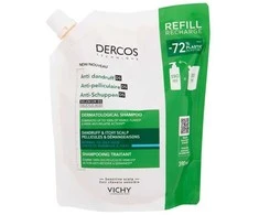 Vichy Dercos Nuo pleiskanų Normal To Oily Hair Dermatological Šampūnas Refill šampūno papildymas pleiskanojančiai, riebiai galvos odai, 390 ml