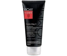 Vichy Homme Hydra Mag C Dušo želė Body And Hair dušo gelis vyrams kūnui ir plaukams, 200 ml
