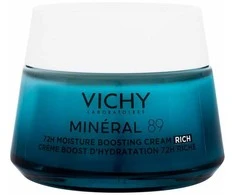 Vichy Mineral 89 Rich Kreminis drėkinantis kremas sausai ir jautriai veido odai, 50 ml