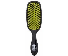 WET BRUSH WETBRUSH RETAIL SHINE ENHANCER juodas plaukų šepetys su šerno šereliais