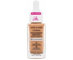 Wet n Wild Bare Focus Niacinamido odos atspalvio makiažas