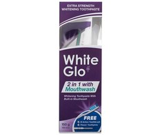 White Glo Baltas Glo Baltas Glo 2 viename su burnos skalavimo skysčiu, 100 ml