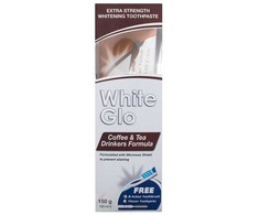 White Glo Baltas GLO COFFEE &amp; TEA DRINKERS FORMULA dantų pasta, 150 g