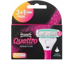 Wilkinson Sword Quattro For Women Sensitive skustuvo pakaitinis peiliukas