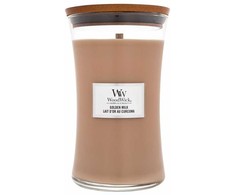 WoodWick Aromatinė žvakė (Golden Milk), 609,5 g