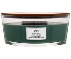 WoodWick Aromatinė žvakė (Mint Leaves &amp; Oak), 453,6 g