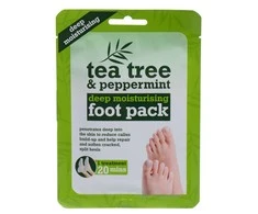 Xpel Tea Tree Tea Tree &amp; Peppermint Deep Moisturising Foot Pack Foot Mask moterims, 1 pc