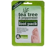 Xpel Tea Tree Tea Tree &amp; Peppermint Deep Moisturising Foot Pack Foot Mask moterims, 1 pc
