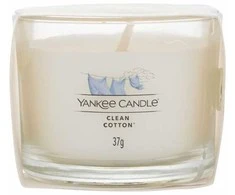 Yankee Candle Clean Cotton Scented Candle kvapioji žvakė, 37 g