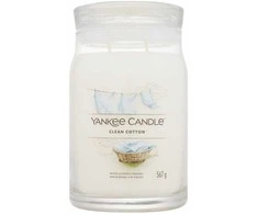 Yankee Candle Signature Clean Cotton kvapni žvakė, 411 g