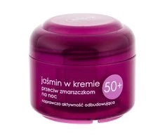 Ziaja Jasmine Night Skin Kreminis naktinis veido kremas nuo raukšlių, 50 ml