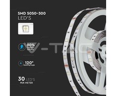 4,8 W/m, 100-240V LED juosta V-TAC, RGB. Komplekte 2x5m juosta, adapteris ir valdymo pultelis