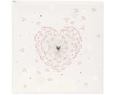 Albumas GOLDBUCH 08062 Golden heart 30x31/60psl |balti lapai| kampučiai/lipdukai
