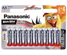 Panasonic Batteries Baterijos Panasonic LR6 EPS 6+4BP Angry Birds