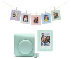 Nuotraukų rėmelis Fujifilm instax mini 12 priedų rinkinys (DĖKLAS, ALBUMAS, RĖMELIAI SU SEGTUKAIS); MINT Žalias