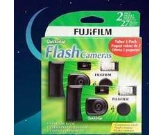 Fujifilm QuickSnap, vienkartinis fotoaparatas, su blykste. 400/135/27 (X2 vnt.)