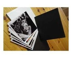 Nuotraukų rėmelis Fujifilm Skrebinimo albumas, baltas kietas viršelis, juodi lipnūs lapai, 15x15 cm, (10 lapų)