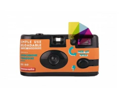 Lomographische Ag Lomography fotoaparatas Lomochrome Turquoise + fotojuosta Lomochrome Turquoise 400/135/27 Simple Use Camera 400/27 Turquoise