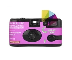 Lomographische Ag Lomography fotoaparatas Lomochrome Violetinė + fotojuosta Lomochrome Violetinė 400/135/27