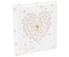 Svečių-užrašų knyga GOLDBUCH 48062 Golden Heart 23x25 176psl | balti lapai [V]