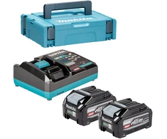 Makita Akumuliatorių ir kroviklio komplektas XGT®, 40Vmax 1911B9-4 XGT® • 40Vmax • 2vnt 4.0Ah • DC40RA