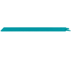 Makita Bi-Metal tiesinio pjūklo pjūkleliai metalui, 305 mm (10+12+14 TPI), 5 vnt. E-26303 Ašmenys skirti šioms medžiagoms: plienas, nerūdijantis plienas