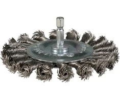 Makita Disko formos 100mm, su 1/4'' šešiakampiu antgaliu, Nerūdijantis plienas (Sukta viela) D-76722