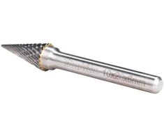 Makita Freza tiesiniam šlifuokliui, kotelis 6 mm, forma SA 10x20 mm B-52847 metalui, nerūd. plienui.