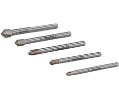 Grąžtas Makita Grąžtų rinkinys stiklui ir plytelėms: 4x51mm, 5x51mm, 6x58mm (2x), 8x58mm E-25410